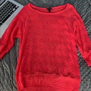 FANG red/orange sparkly shirt size M
